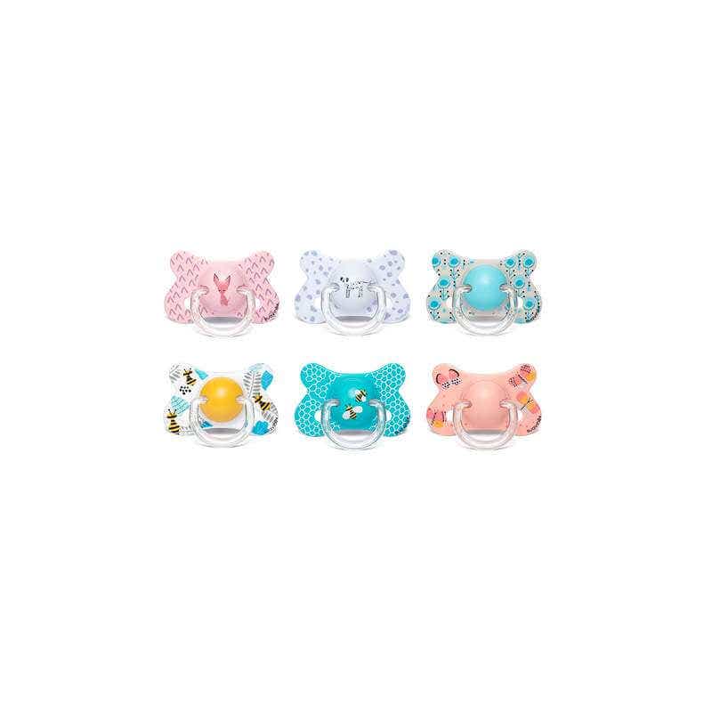 Suavinex - Phy Silicone Soother + Clip - Blue | 4-18 M