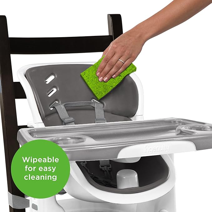 Ingenuity - Smartclean Chairmate High Chair | Slate | 6M-5Y