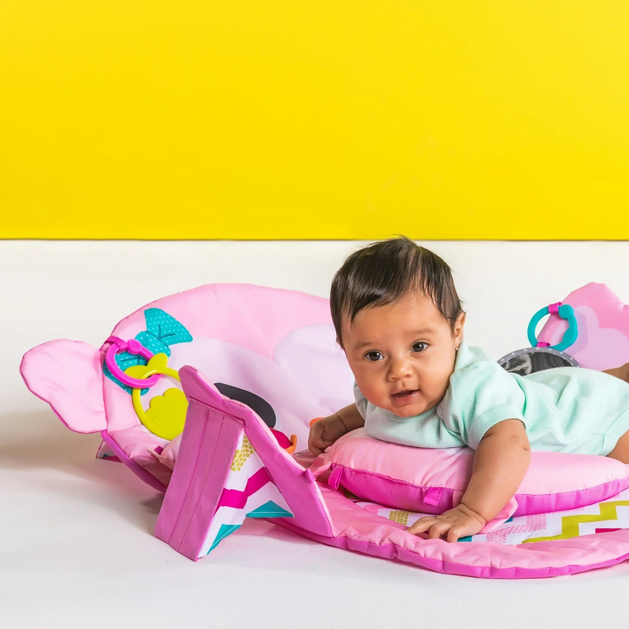 Bright Starts - Tummy Time Prop & Play | Pink | 0-36 M