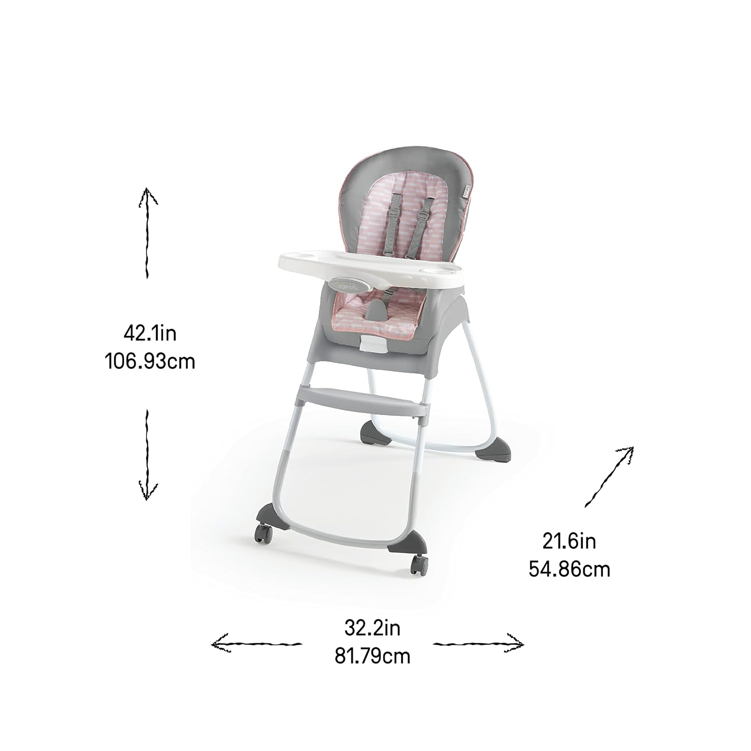 Ingenuity - Trio 3-In-1 High Chair | Flora The Unicorn
