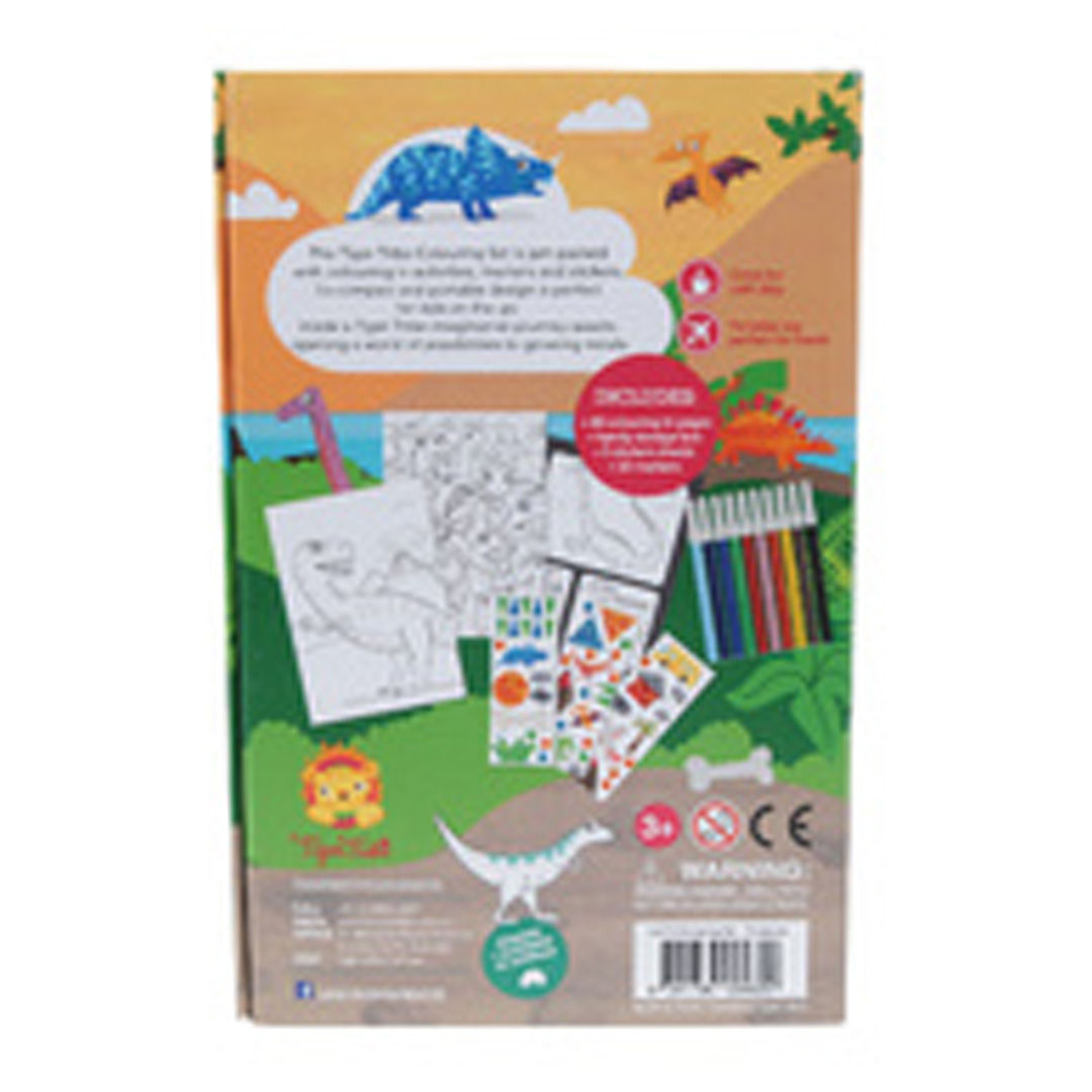 Tiger Tribe - Colouring Set Dinosaur Book