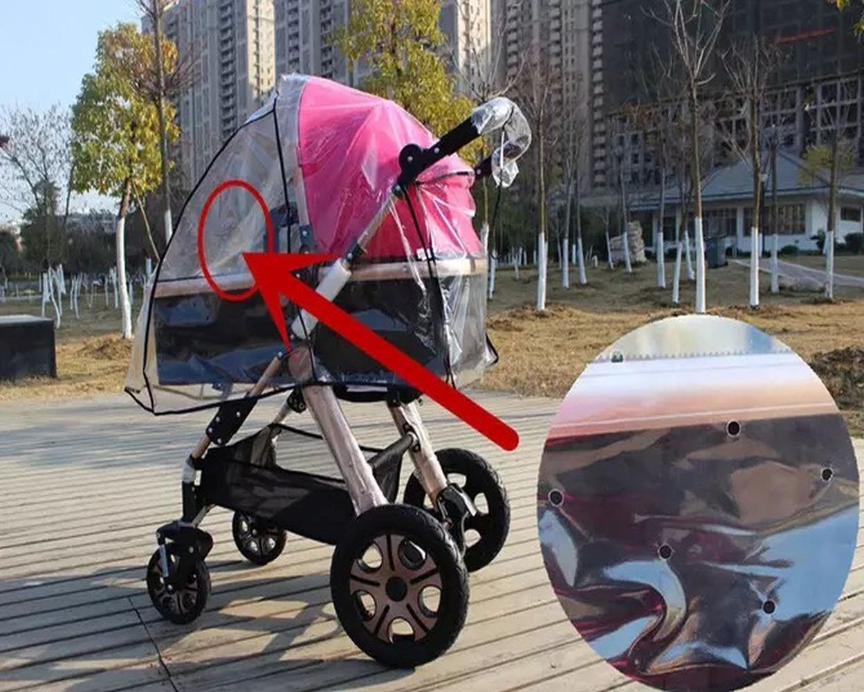 Pikkaboo - Stroller Universal Rain Cover