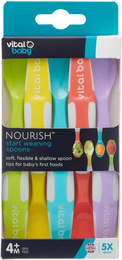 Vital Baby - Nourish Start Weaning Spoons (5Pk)|4 Months+