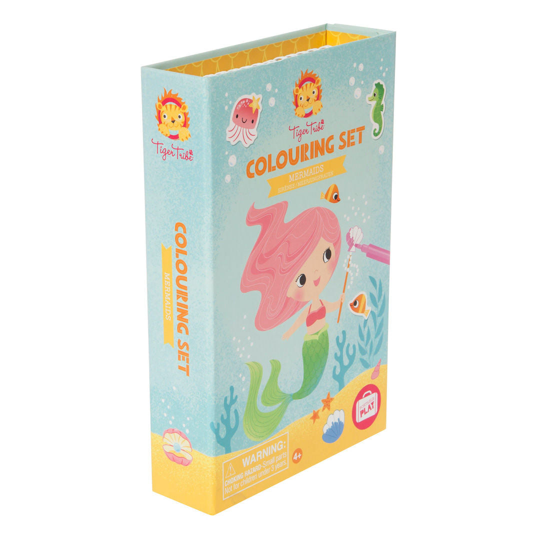 Tiger Tribe - Colouring Set Mermaids Book