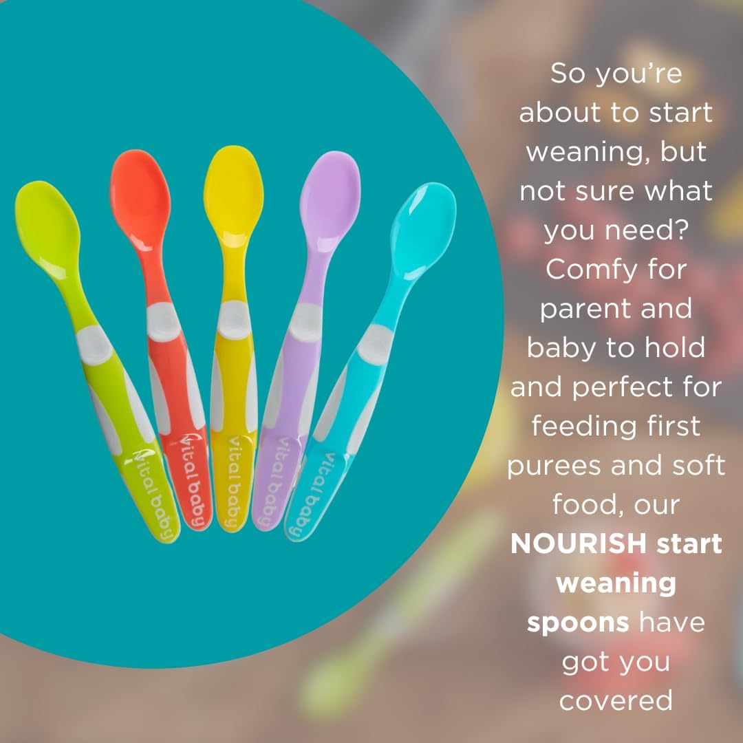 Vital Baby - Nourish Start Weaning Spoons (5Pk)|4 Months+