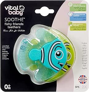 Vital Baby - Soothe Fishy Friends Teethers (2Pk)|3 Months+