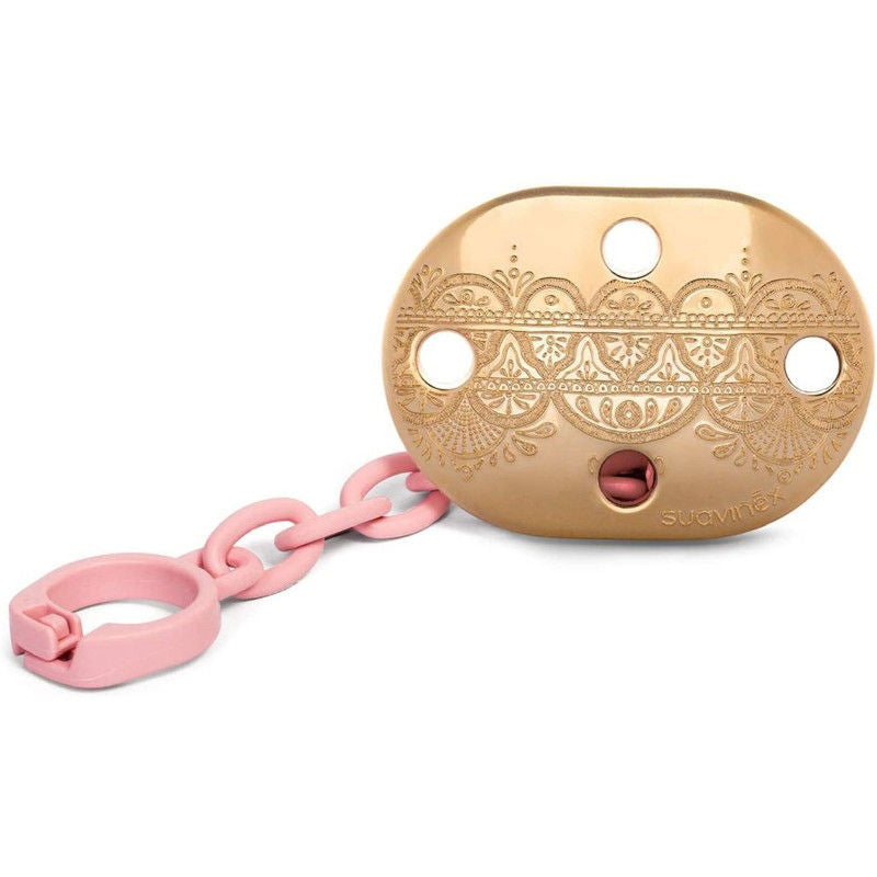 Suavinex - Premium Soother Chain For Babies - Pink | Age 0+