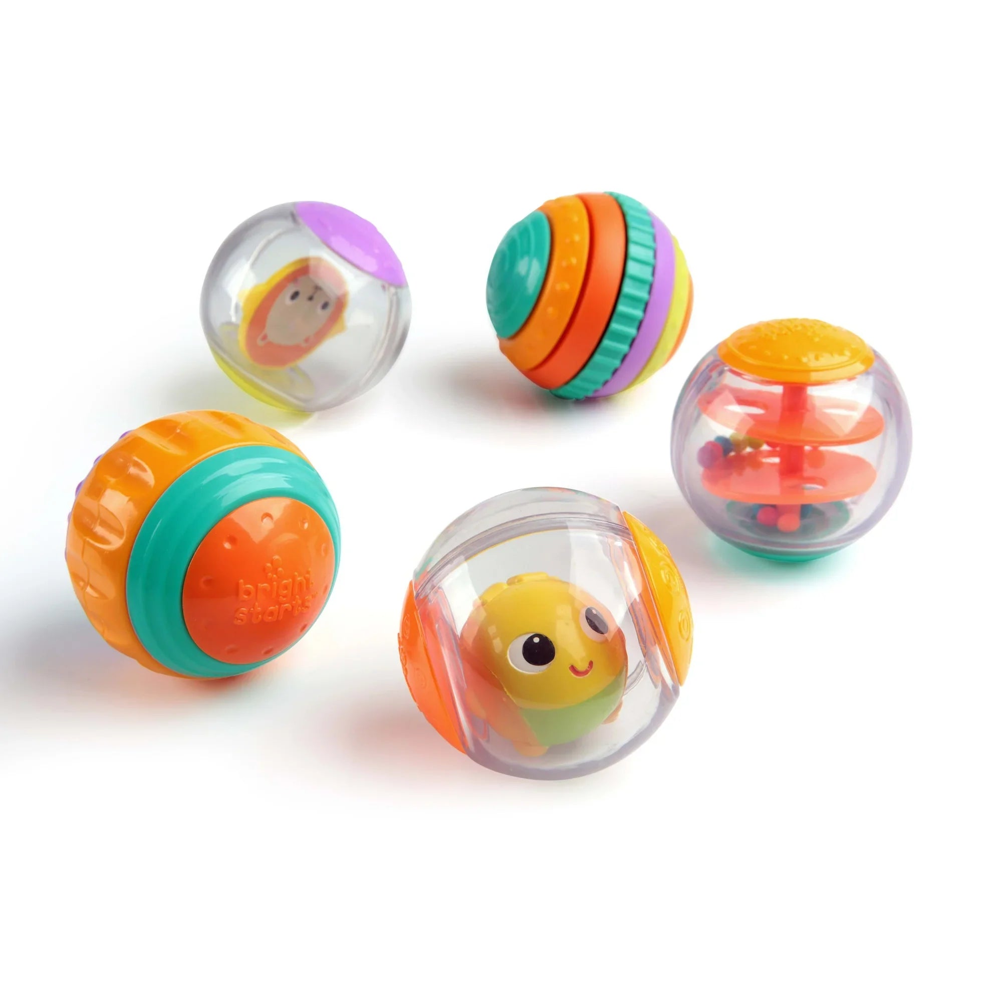 Bright Starts - Shake & Spin Activity Balls Toy | 6M-3Y