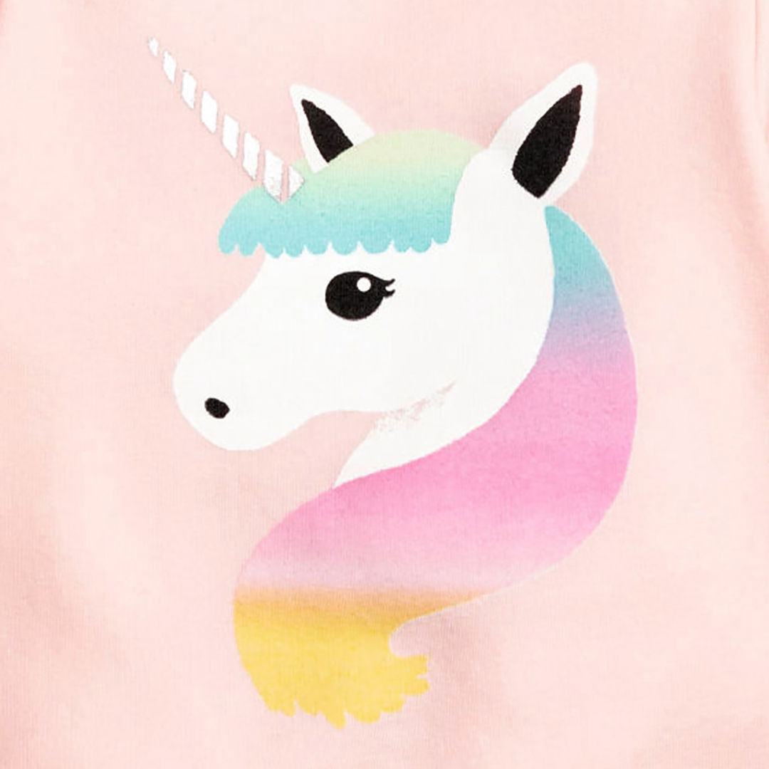 Ministry of Style - Pink Unicorn Full Sleeves Top