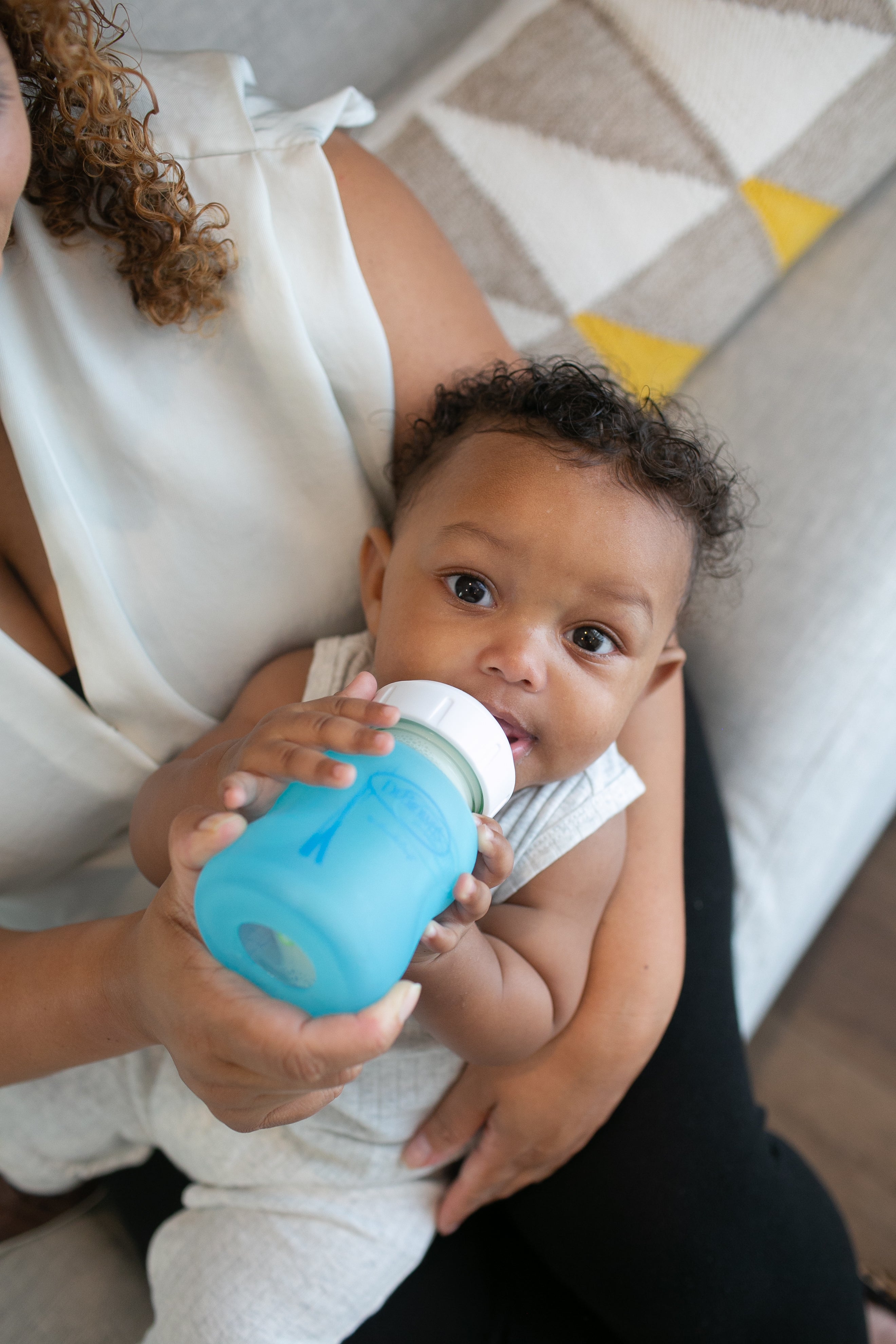 5 oz/150 ml W-N Glass Bottle Sleeve - Blue