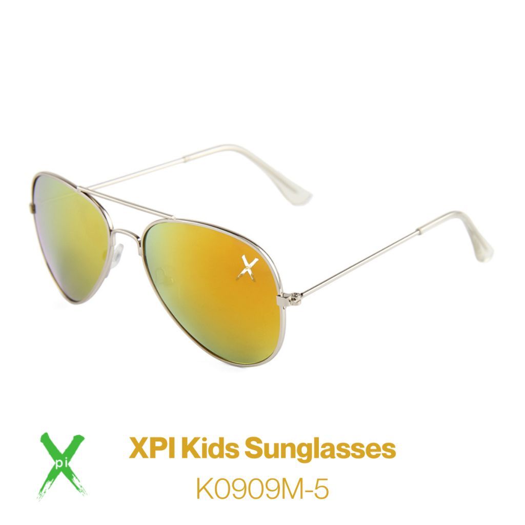 Xpi Kids Sunglasses, Green Yellow Glass
