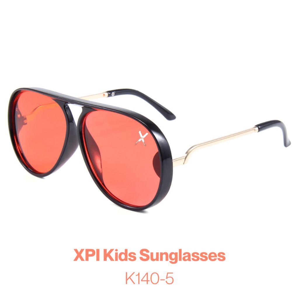 Xpi Kids Sunglasses, Red Glass
