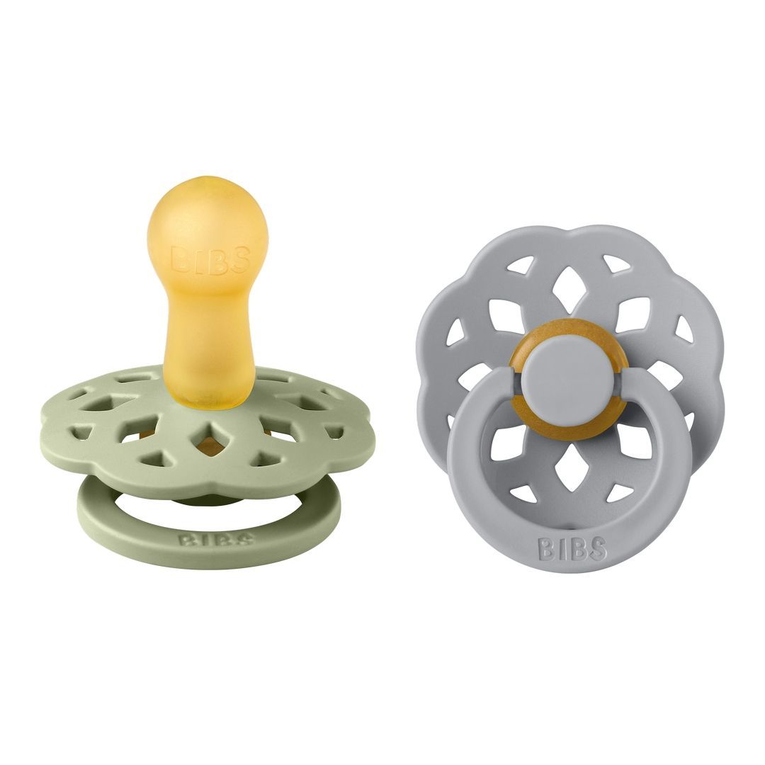 Bibs - Pack of 2 Boheme Latex Pacifier | Sage & Cloud | Size 2