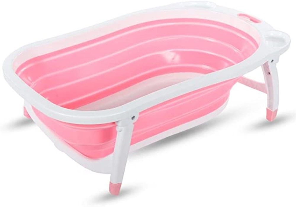 Pikkaboo - Baby Foldable Portable Non Slip Bath Tub | Pink