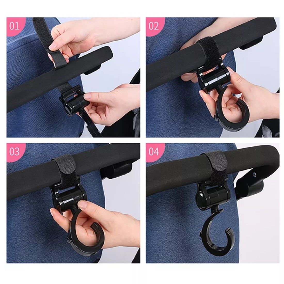Pikkaboo - 2Pcs Multi Purpose 360 Swivel Hooks