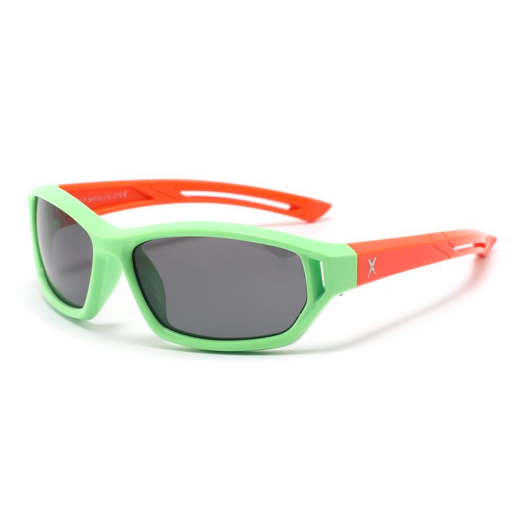 Xpi Kids Sunglasses, Orange + Green