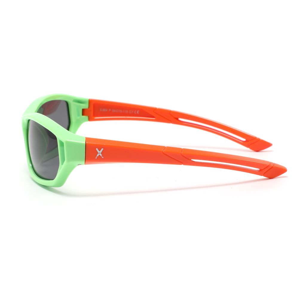 Xpi Kids Sunglasses, Orange + Green