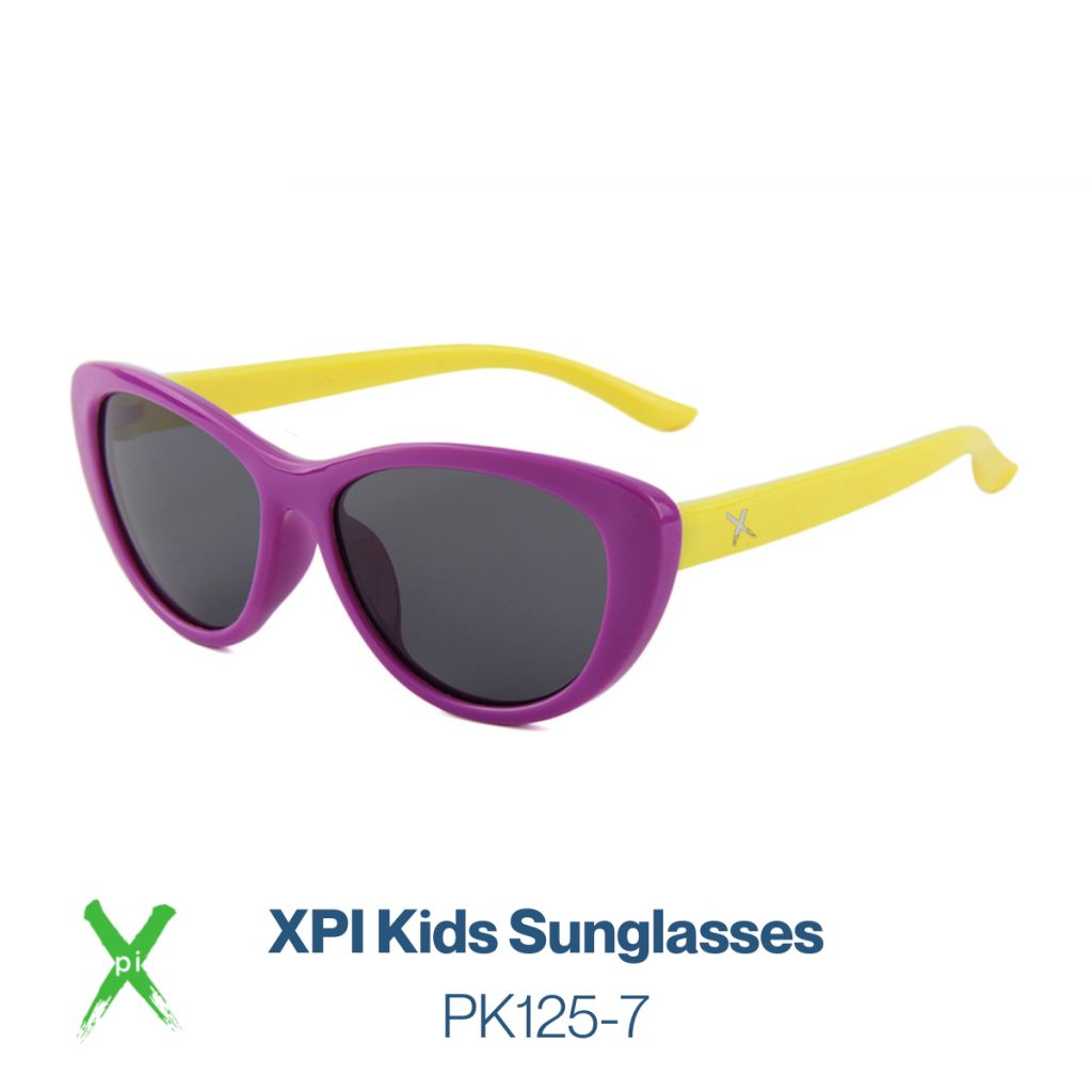 Xpi Kids Sunglasses, Purple + Yellow