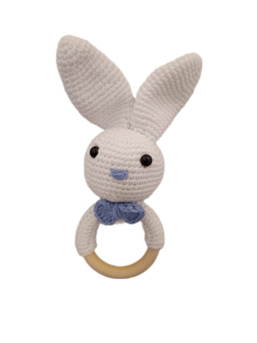 Pikkaboo - Heavenly Hugs Mr. Rabbit Handmade Crochet Teether