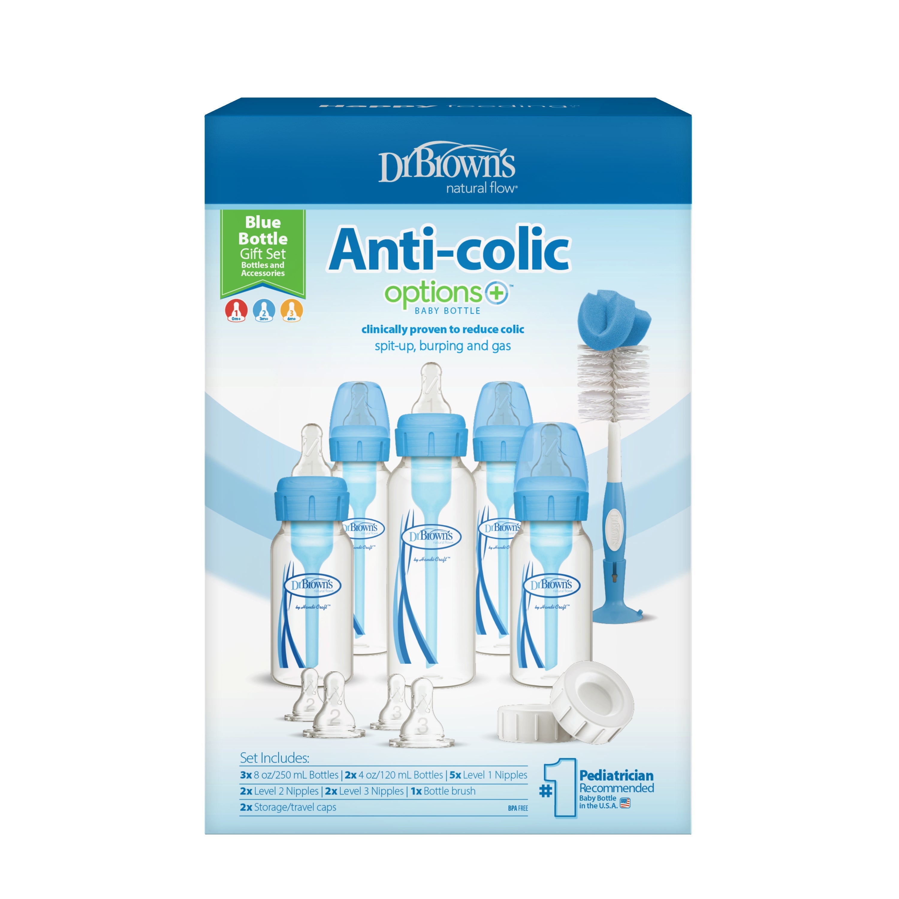 PP Narrow Anti-Colic Options+ Baby Bottle, Gift Set