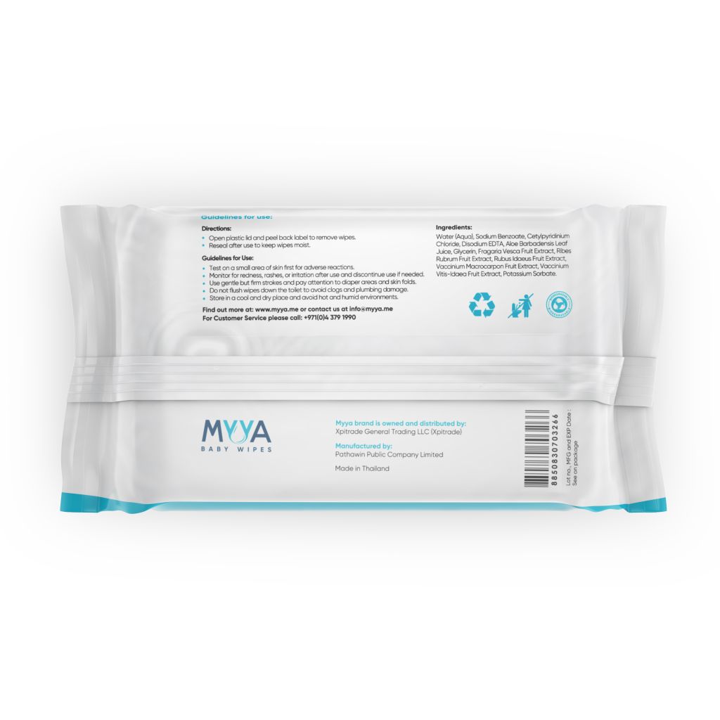 Myya - Baby Wipes | 80 sheets