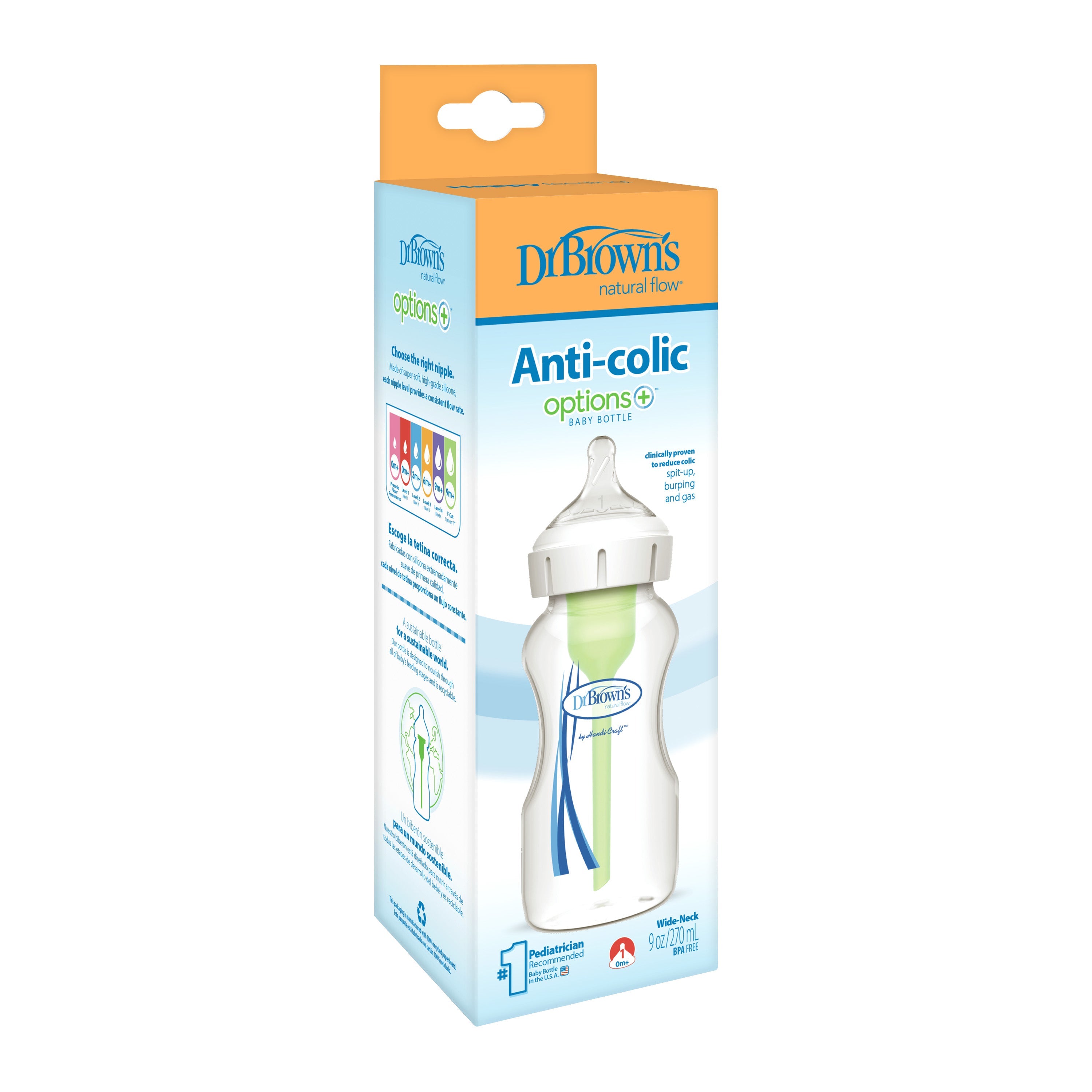 9 oz/270 ml PP W-N Options+ Bottle, 1-Pack