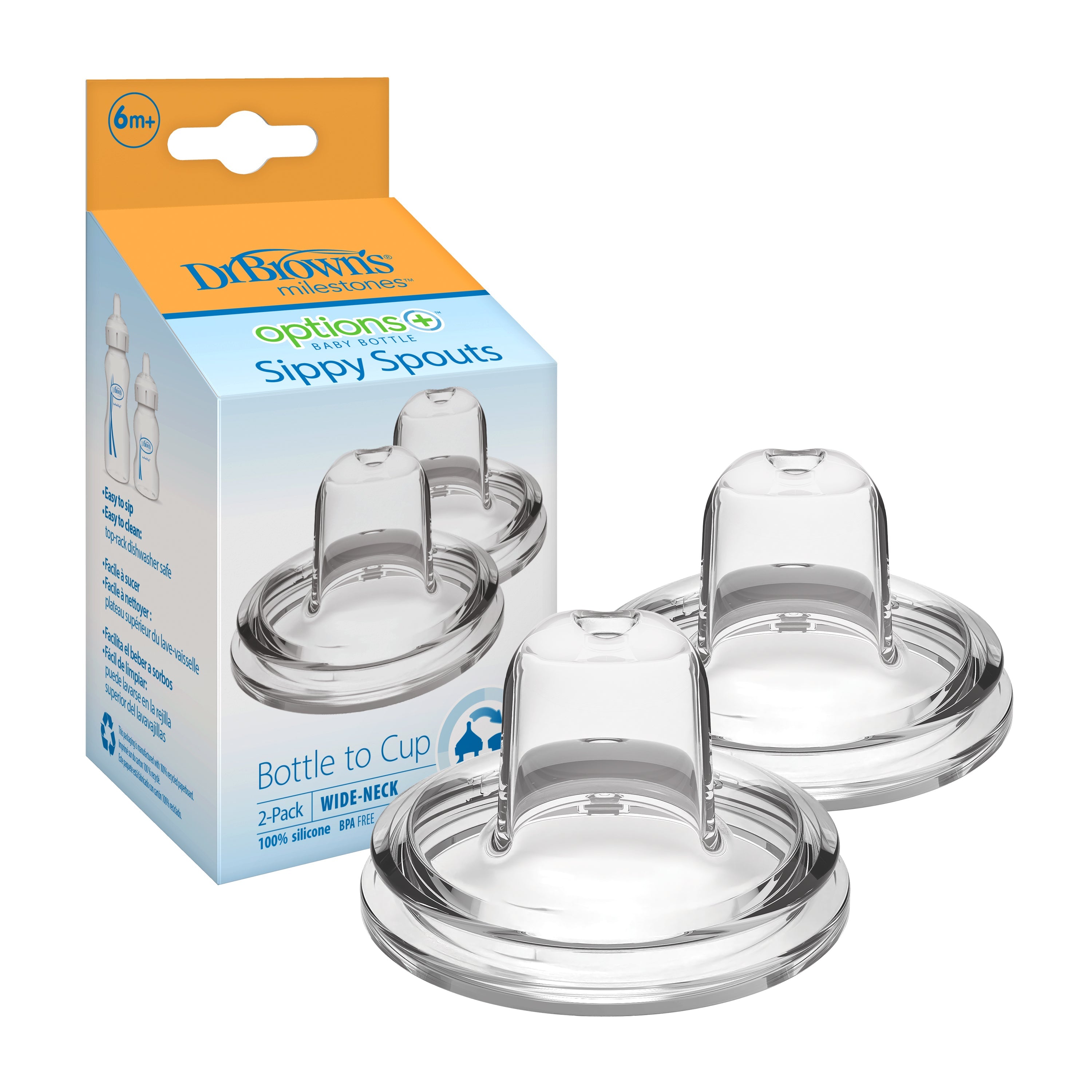 W-N Options+ Bottle Sippy Spout, 2-Pack