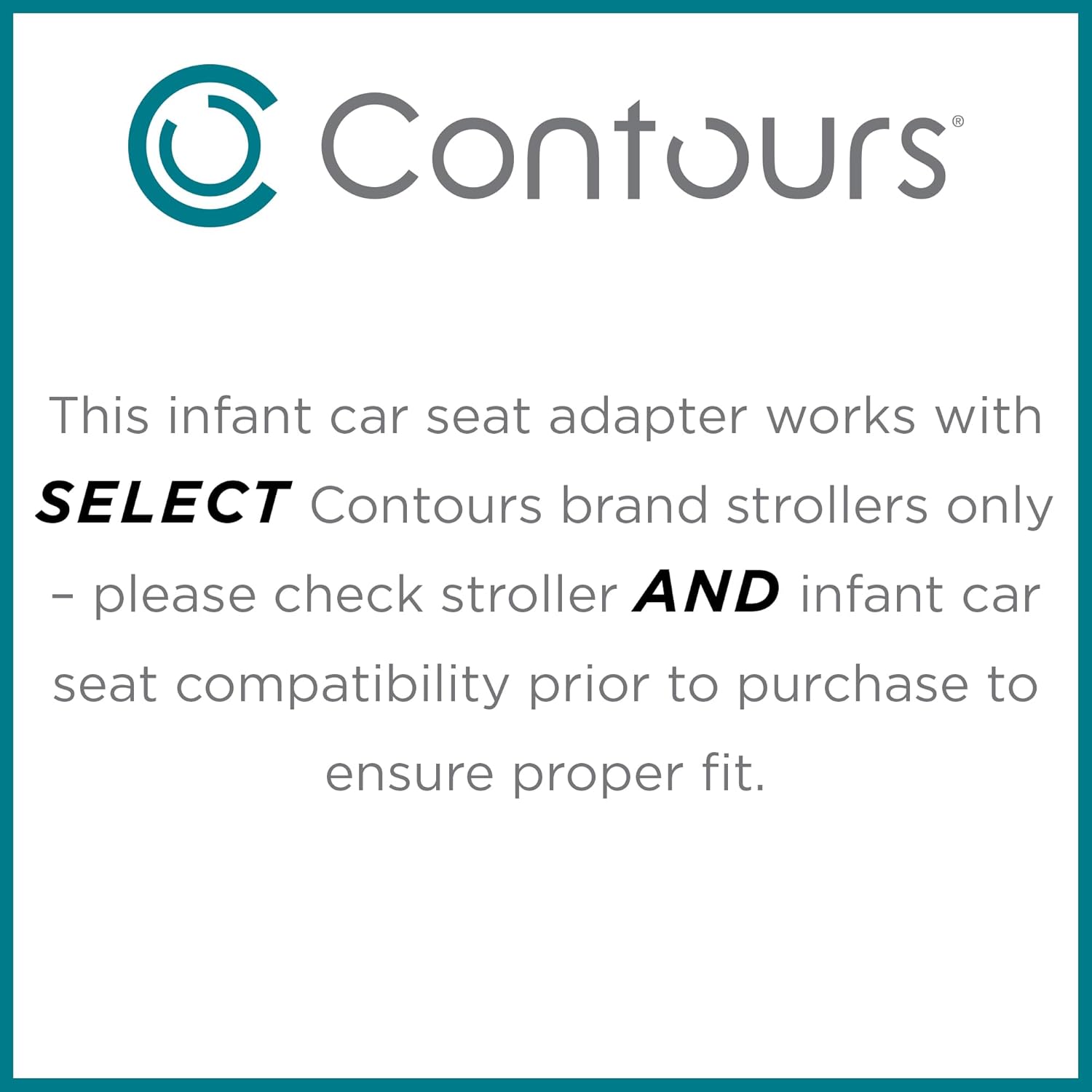 Contours - Universal Infant Car Seat Adapter