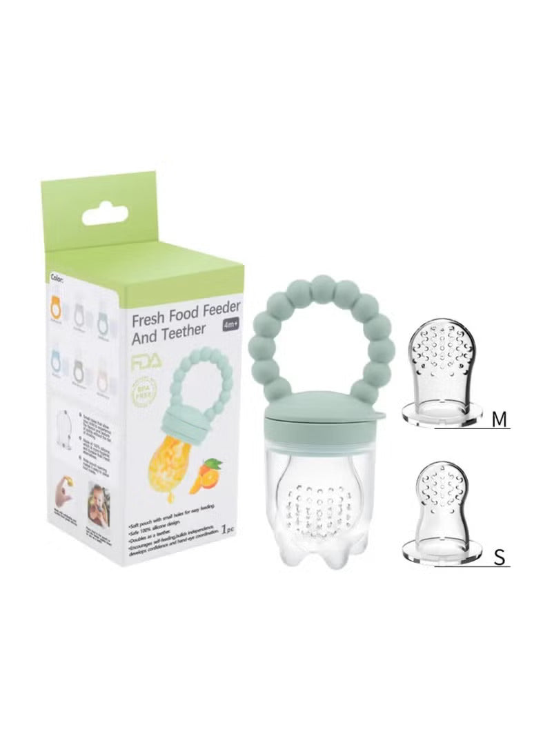 Pikkaboo - Bpa-Free Fruit Feeder | Pastel Unisex Blue